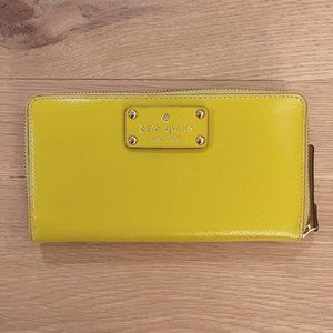 Kate Spade Wallet - Chartreuse - Like New